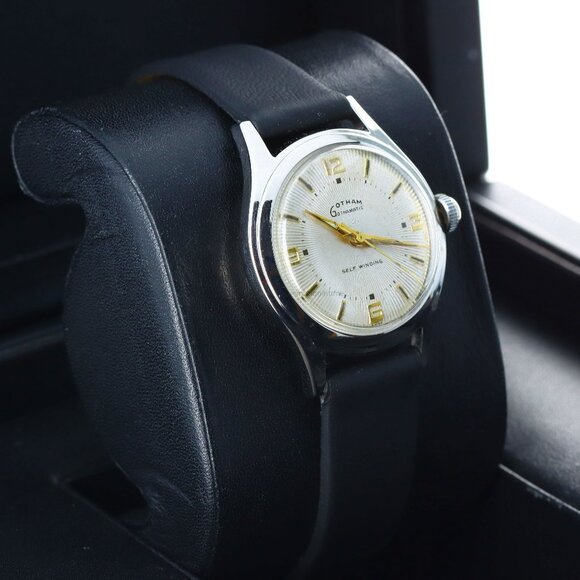 Gotham Gothamtic Vintage 31.5mm Circa 1950s, Silver Radial Dial ,Stainless Steel - Picture 3 of 13